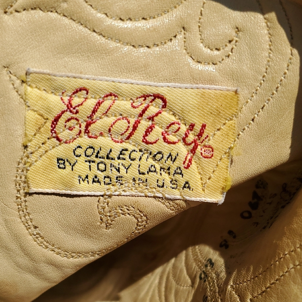 Tony Lama El Rey Cowboy Boots Size 16 EE - Picture 14 of 16